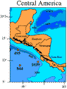 Map of Central America